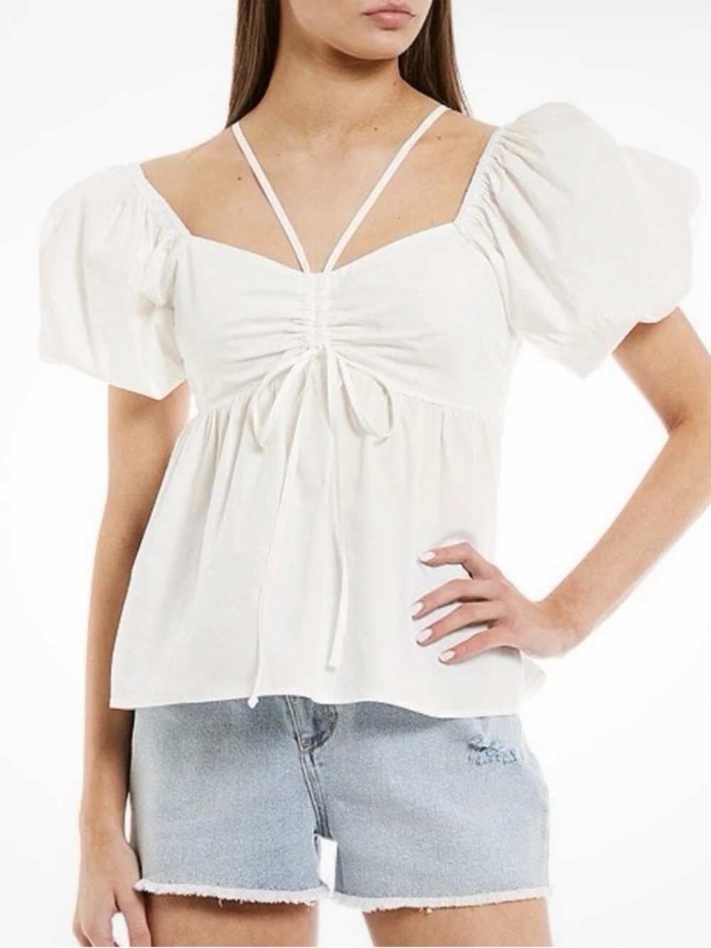 NWT sz L GB. White blouse
